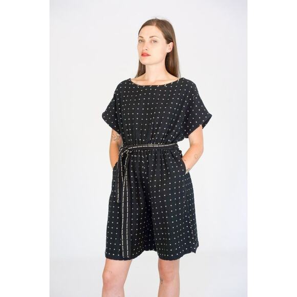 ace and jig weekend romper in voyage cinched waist belted women's sz XS cotton - Picture 2 of 15